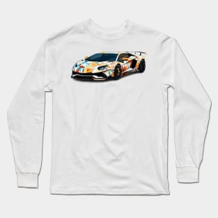 Colourful Lamborghini Aventador Long Sleeve T-Shirt